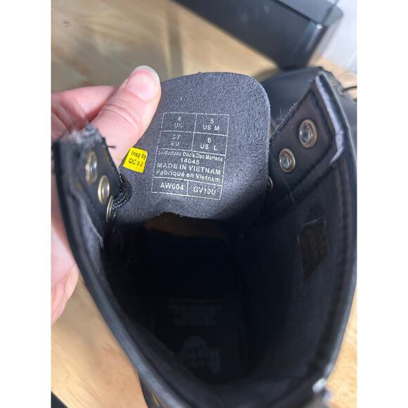 Doc Martens Vegan 1460 Felix Lace Up Boots Mens 6 Women’s 5 Grunge Chunky Oxford - Picture 11 of 13